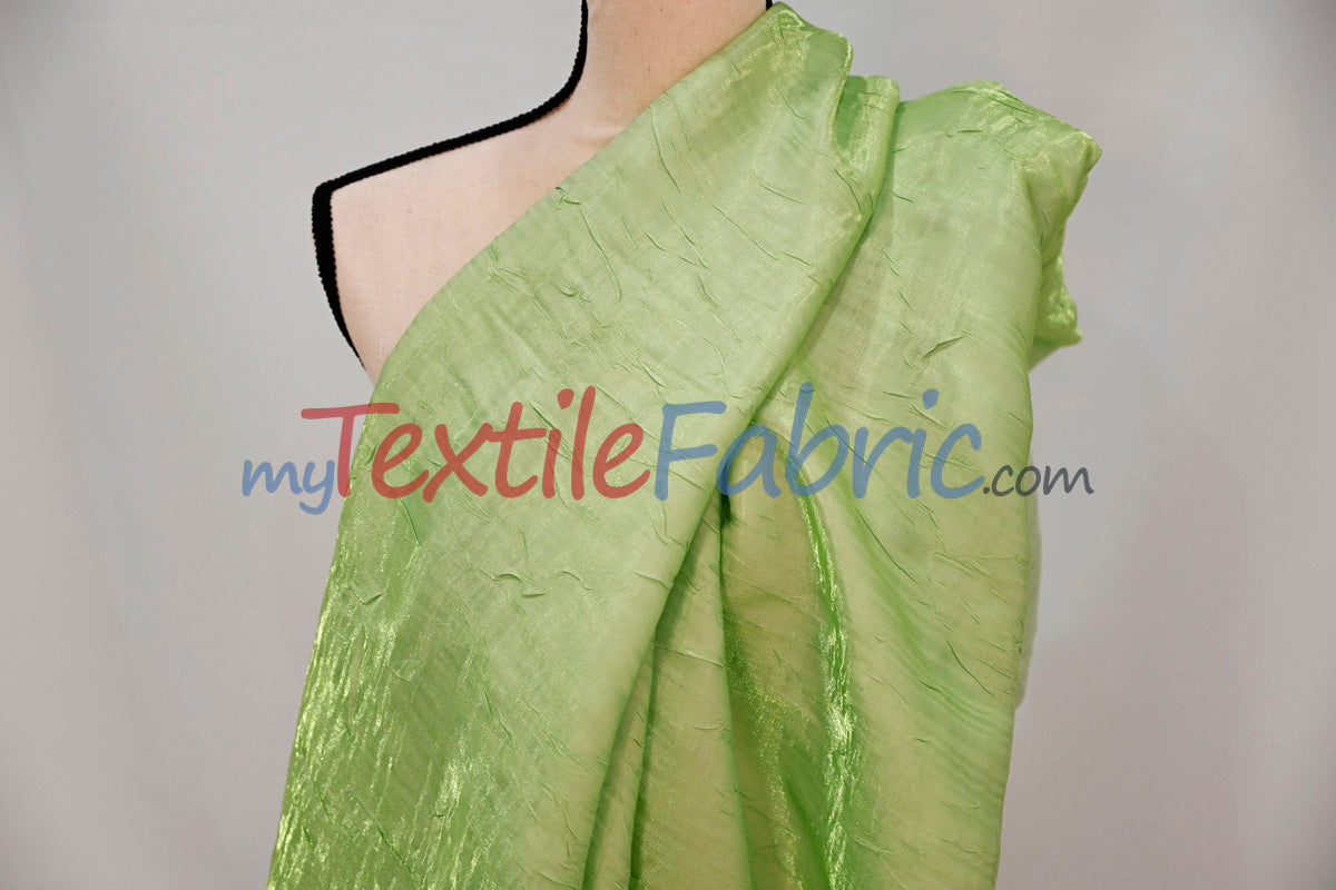 Iridescent Crush Shimmer Fabric | Iridescent Fabric | 54" Wide | Multiple Colors | Yards & Bolts