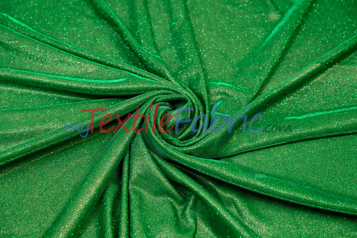 Stretch Glimmer Knit Fabric | 2 Way Stretch | 56" Wide | Metallic Glitter Spandex Knit Fabric |