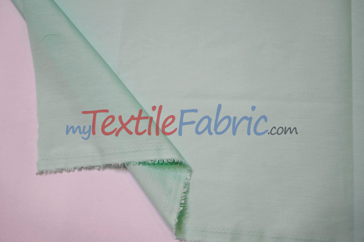Polyester Cotton Broadcloth Fabric | 60" Wide | Solid Colors | Continuous Yards and by Bolt