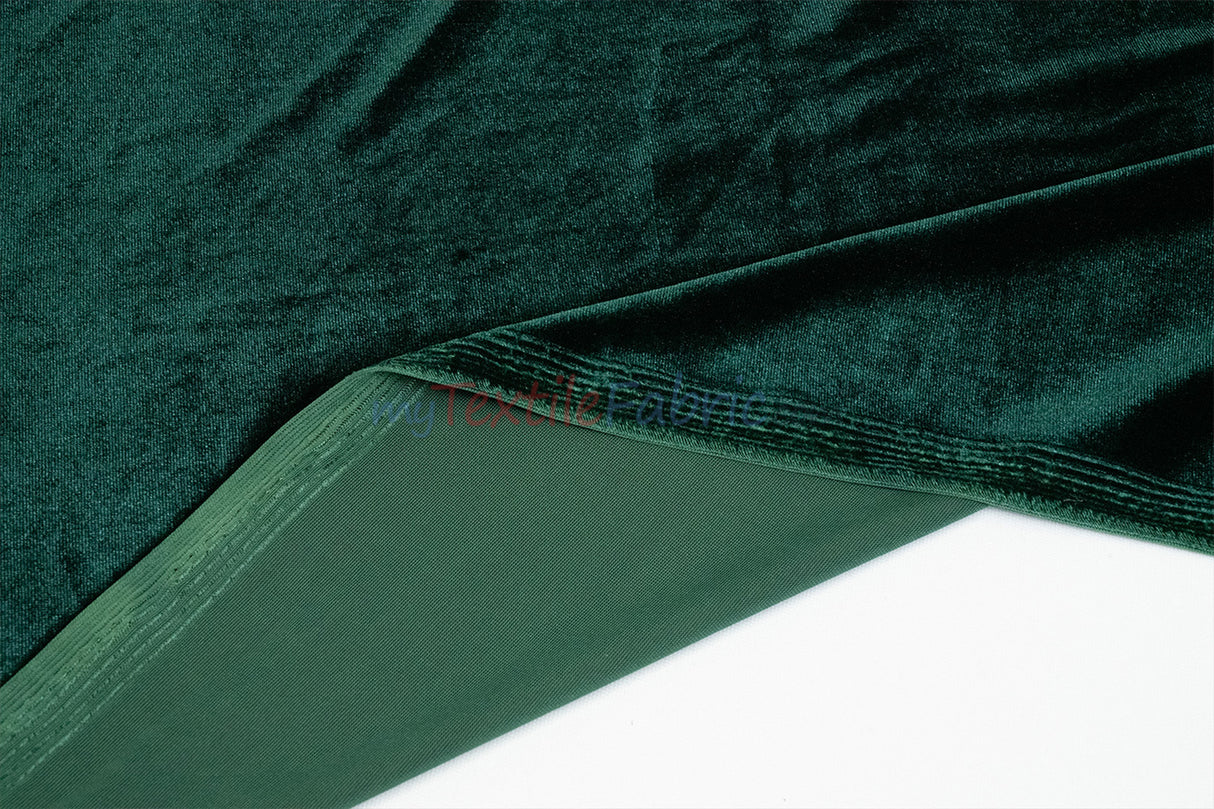 Soft and Plush Stretch Velvet Fabric | Stretch Velvet Spandex | 58" Wide | Spandex Velour for Apparel, Costume, Cosplay, Drapes |
