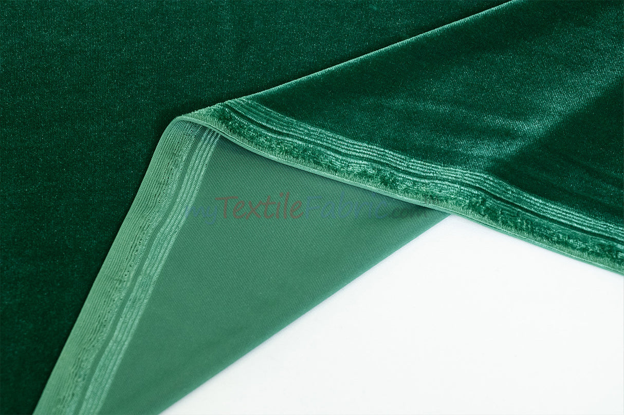 Soft and Plush Stretch Velvet Fabric | Stretch Velvet Spandex | 58" Wide | Spandex Velour for Apparel, Costume, Cosplay, Drapes |