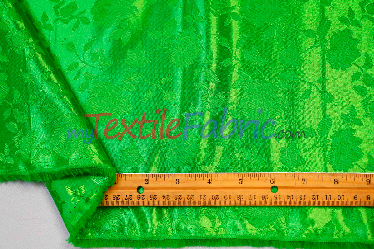 Satin Jacquard | Satin Flower Brocade | 60" Wide | Sold by the Continuous Yard |