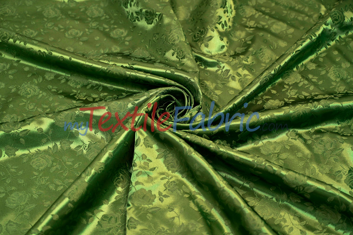Satin Jacquard | Satin Flower Brocade | 60" Wide | Sold by the Continuous Yard |