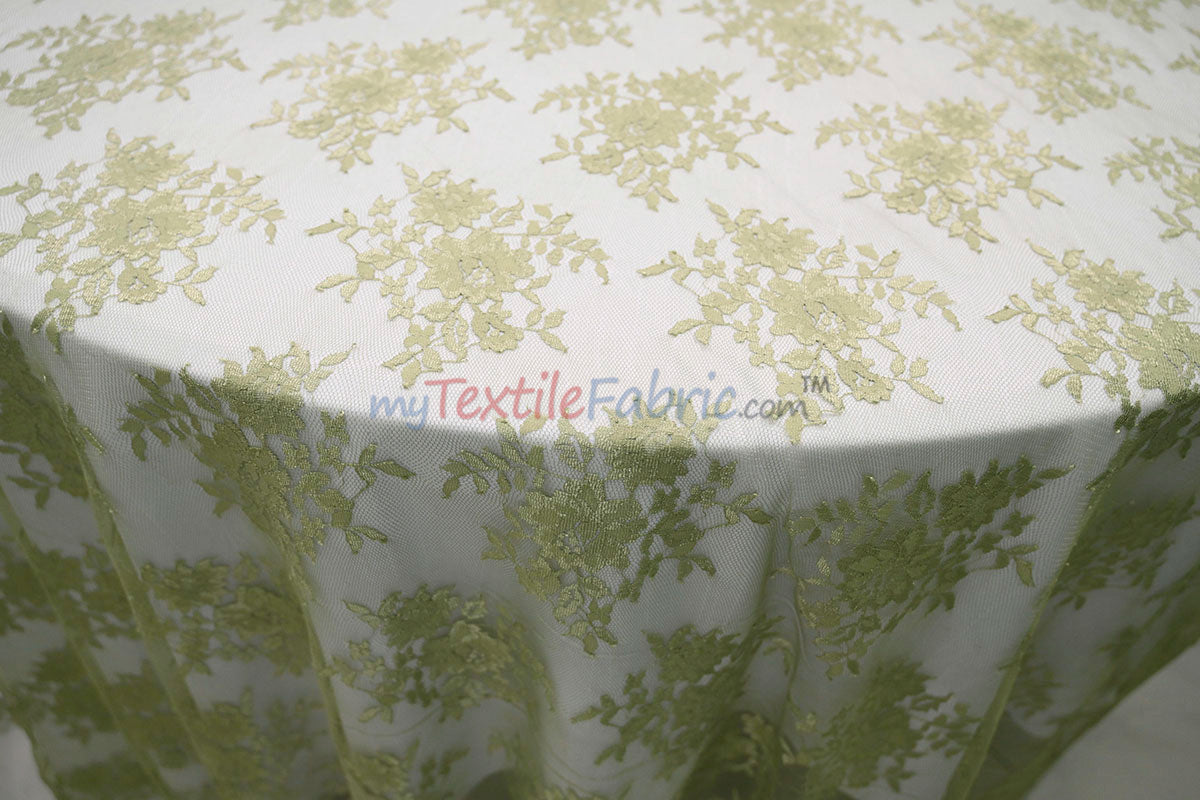 Chantilly Lace Fabric | 52” Wide | Elegant Floral Lace for Bridal & Formalwear