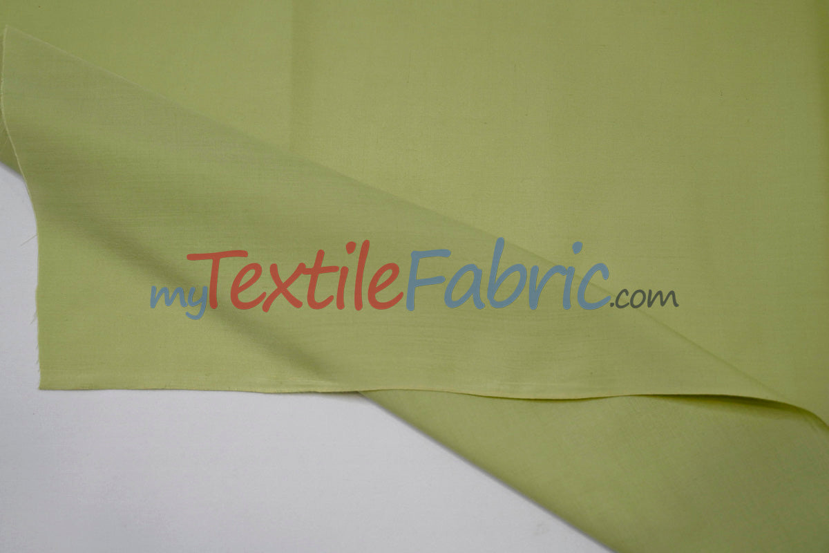 Polyester Cotton Broadcloth Fabric | 60" Wide | Solid Colors | Continuous Yards and by Bolt