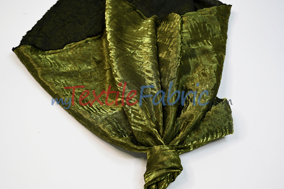 Iridescent Crush Shimmer Fabric | Iridescent Fabric | 54" Wide | Multiple Colors | Yards & Bolts