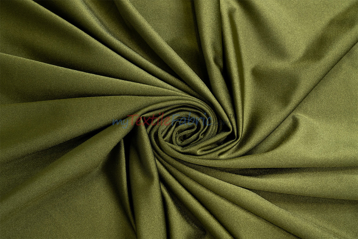 Nylon Spandex 4 Way Stretch Fabric | 60" Width | Great for Swimwear, Dancewear, Waterproof, Tablecloths, Chair Covers | Multiple Colors |