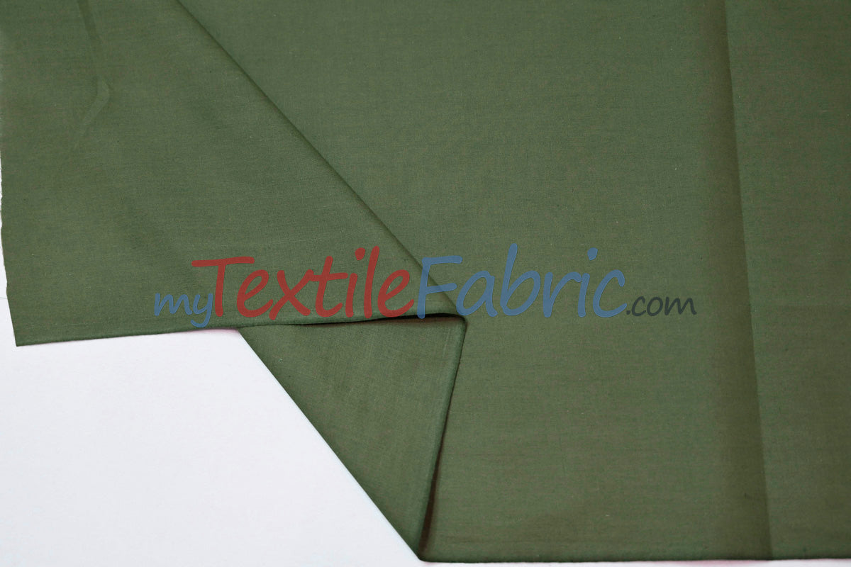 Polyester Cotton Broadcloth Fabric | 60" Wide | Solid Colors | Continuous Yards and by Bolt