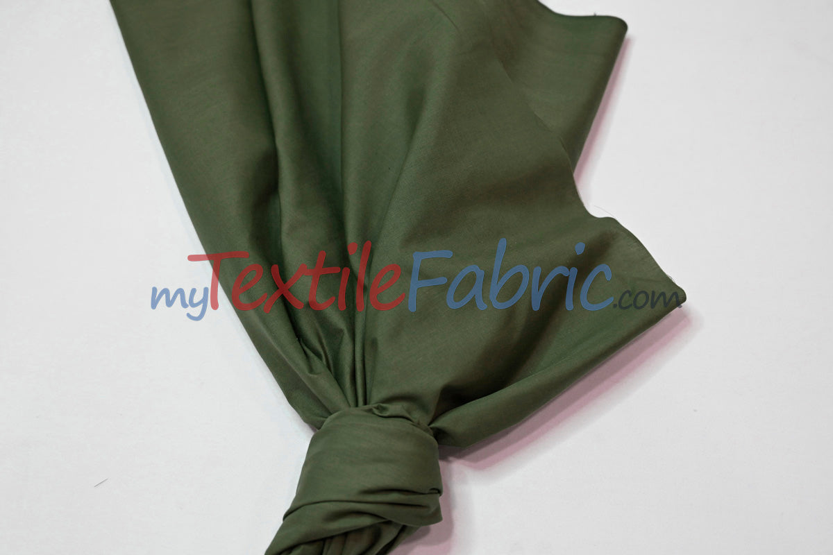 Polyester Cotton Broadcloth Fabric | 60" Wide | Solid Colors | Continuous Yards and by Bolt