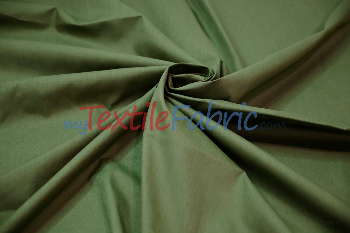 Polyester Cotton Broadcloth Fabric | 60" Wide | Solid Colors | Continuous Yards and by Bolt
