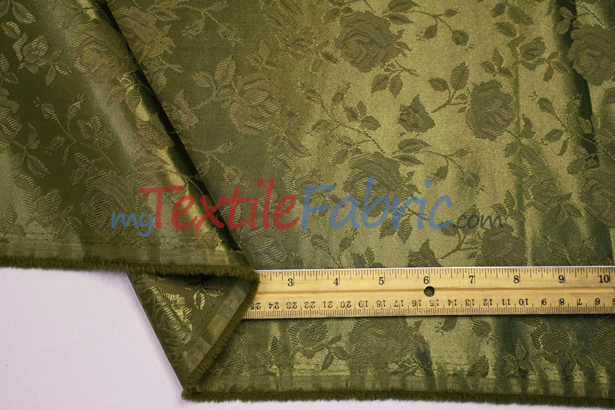 Satin Jacquard | Satin Flower Brocade | 60" Wide | Sold by the Continuous Yard |