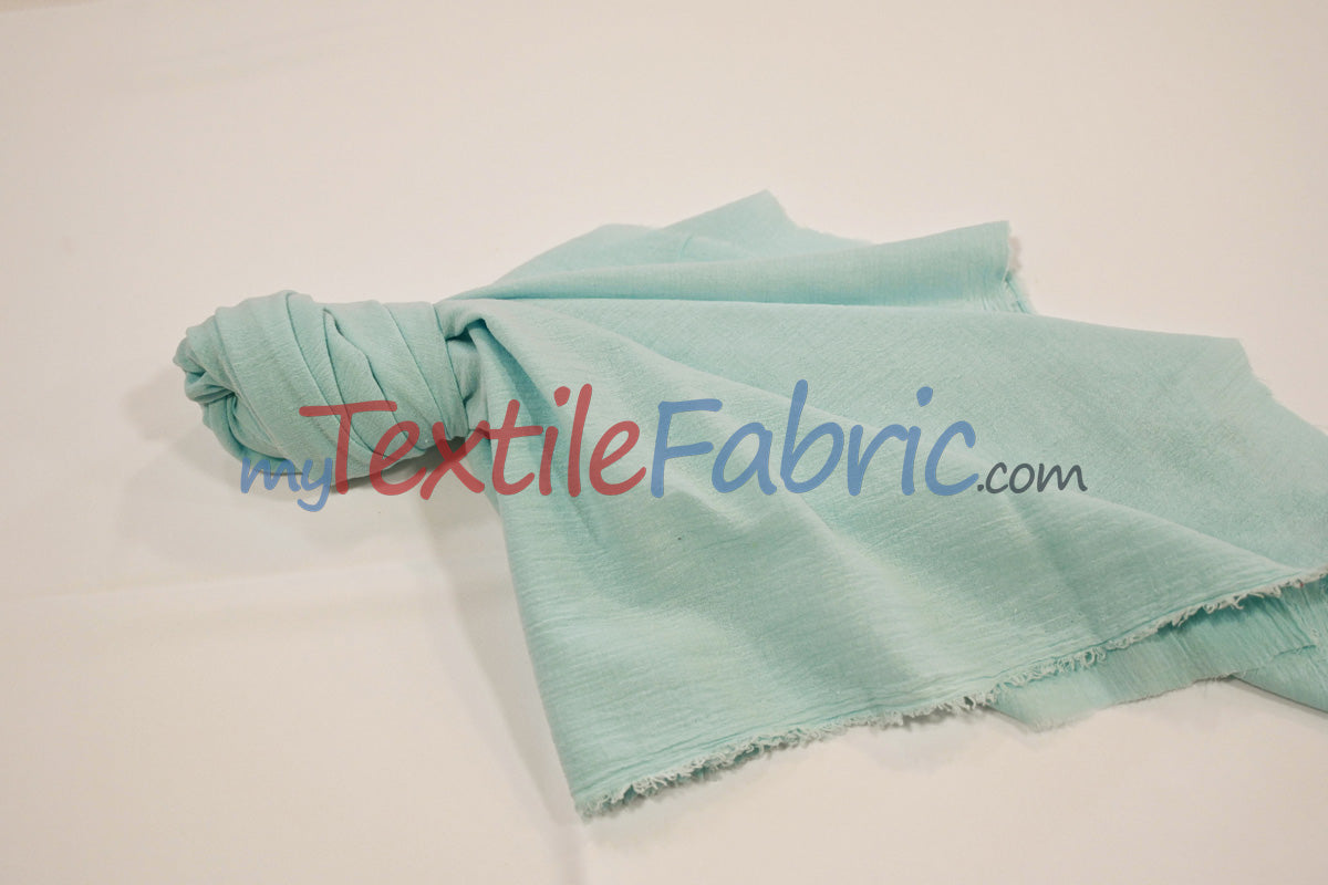 100% Cotton Gauze Fabric | Soft Lightweight Cotton Muslin | 48" Wide | Yards & Bolts