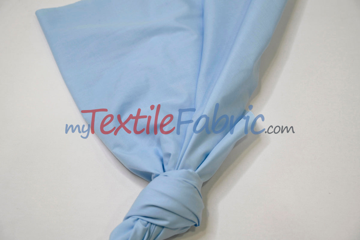 Polyester Cotton Broadcloth Fabric | 60" Wide | Solid Colors | Continuous Yards and by Bolt