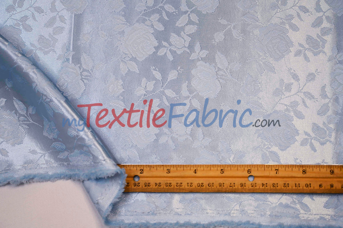 Satin Jacquard - Satin Flower Brocade - Sample Swatch 3x3