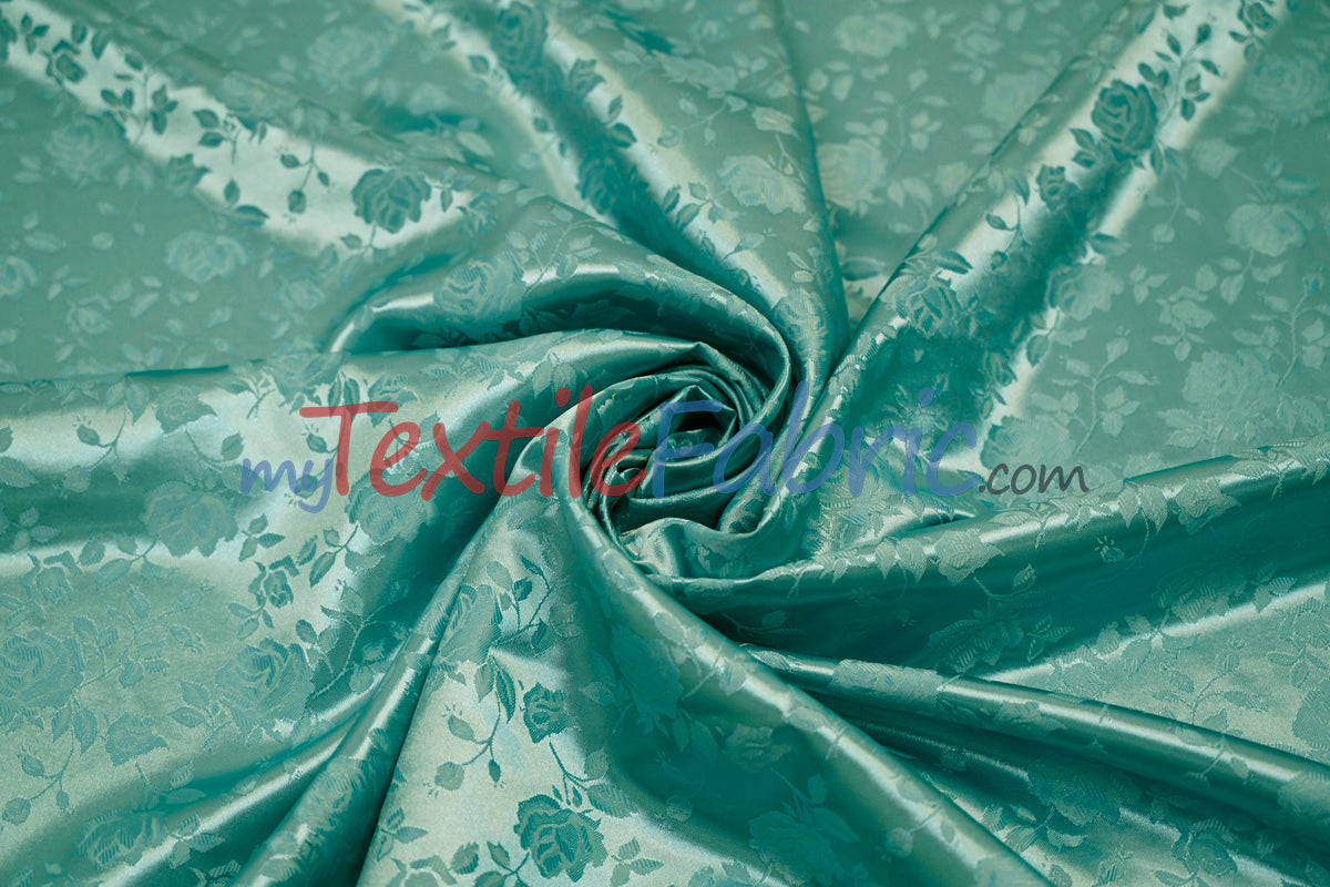 Satin Jacquard | Satin Flower Brocade | 60" Wide | Sold by the Continuous Yard |