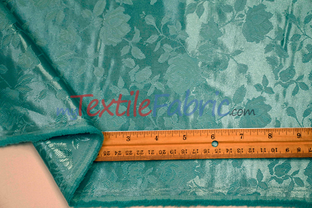 Satin Jacquard | Satin Flower Brocade | 60" Wide | Sold by the Continuous Yard |
