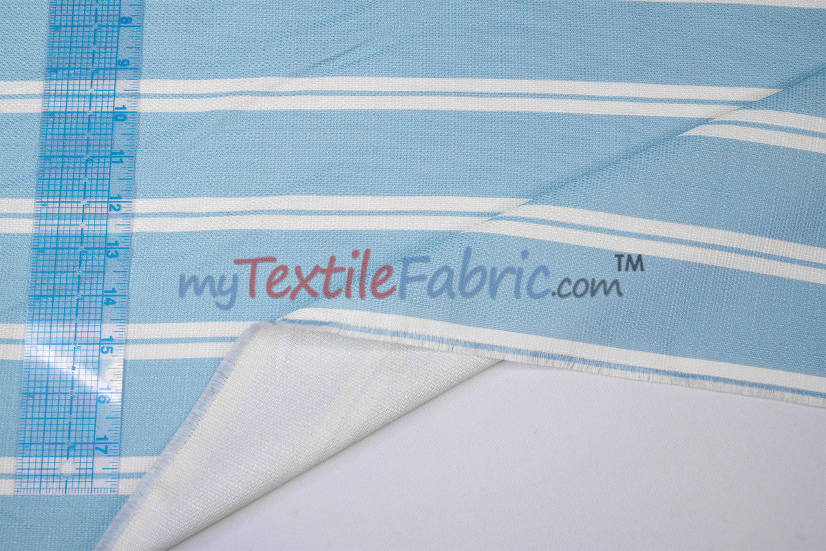 Monarch Stripe Fabric by the Yard | 100% Polyester | 60" Wide |