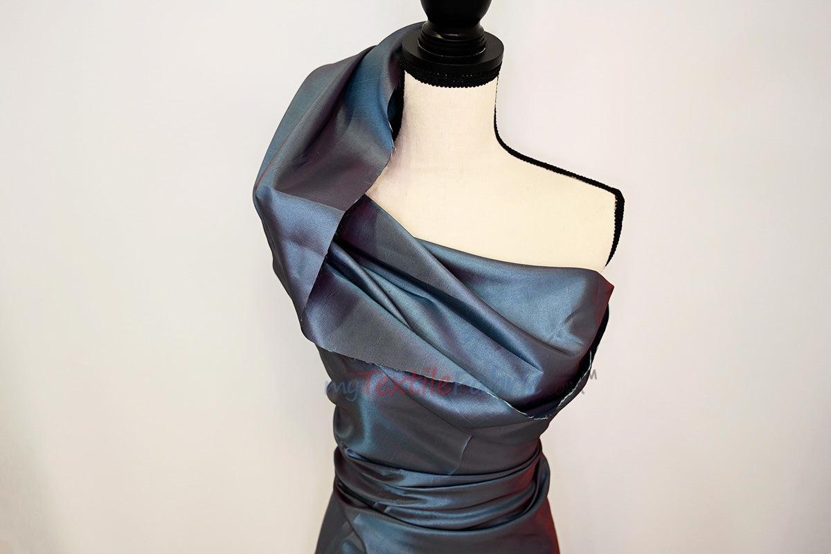 Taffeta Fabric | Two Tone Taffeta Fabric | Non Stretch Taffeta | 60" Wide | Multiple Solid Colors