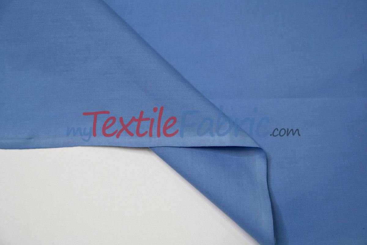 Polyester Cotton Broadcloth Fabric | 60" Wide | Solid Colors | Continuous Yards and by Bolt