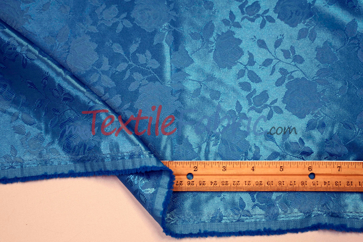 Satin Jacquard | Satin Flower Brocade | 60" Wide | Sold by the Continuous Yard |