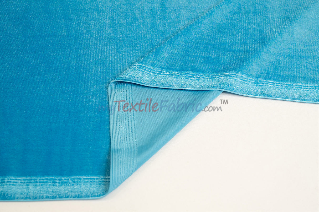 Soft and Plush Stretch Velvet Fabric | Stretch Velvet Spandex | 58" Wide | Spandex Velour for Apparel, Costume, Cosplay, Drapes |