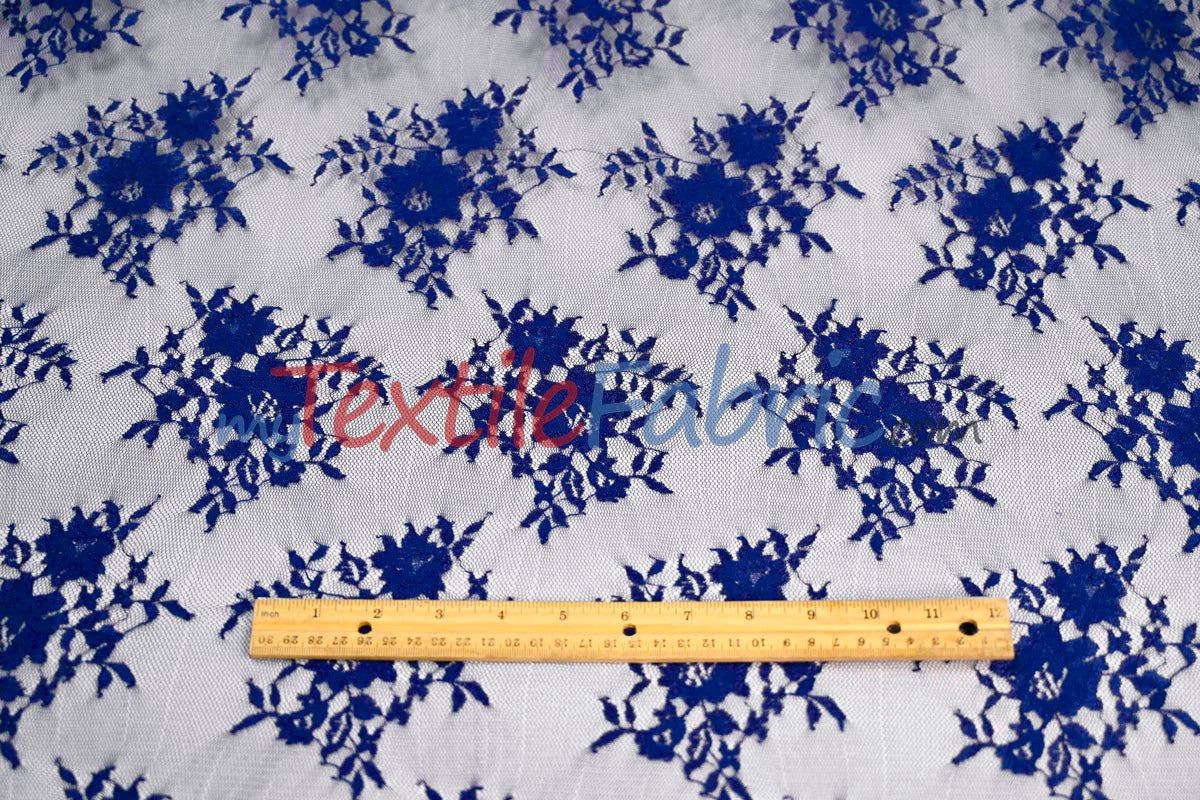 Chantilly Lace Fabric | 52” Wide | Elegant Floral Lace for Bridal & Formalwear