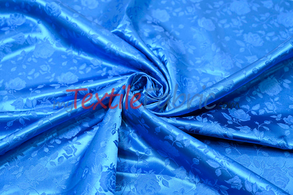 Satin Jacquard | Satin Flower Brocade | 60" Wide | Sold by the Continuous Yard |