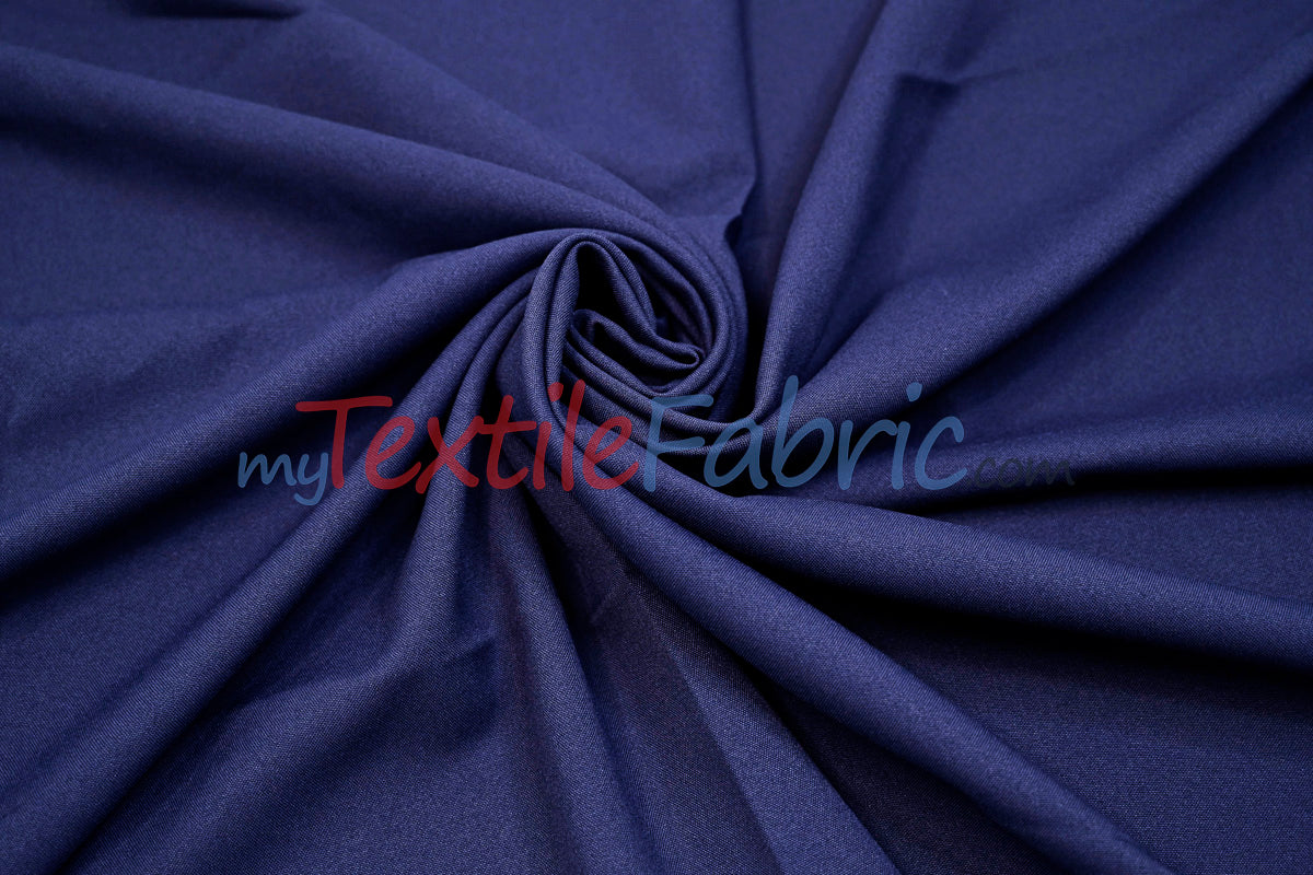 Scuba Double Knit Fabric | Basic Wrinkle Free Polyester Fabric with Mechanical Stretch | 60" Wide | Multiple Colors | Poly Knit Fabric |
