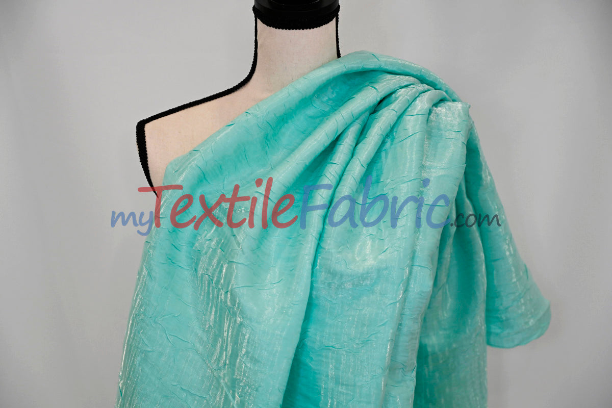 Iridescent Crush Shimmer Fabric | Iridescent Fabric | 54" Wide | Multiple Colors | Yards & Bolts