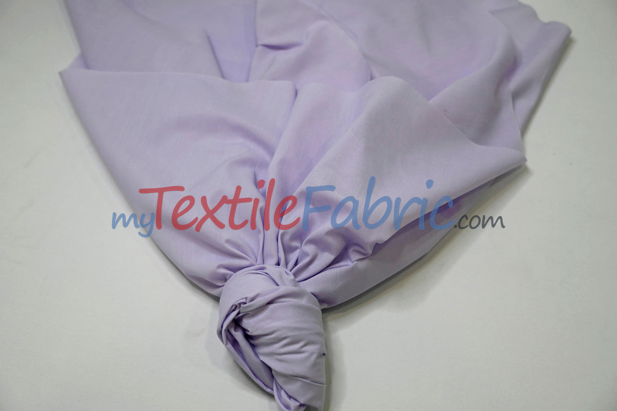 Polyester Cotton Broadcloth Fabric | 60" Wide | Solid Colors | Continuous Yards and by Bolt
