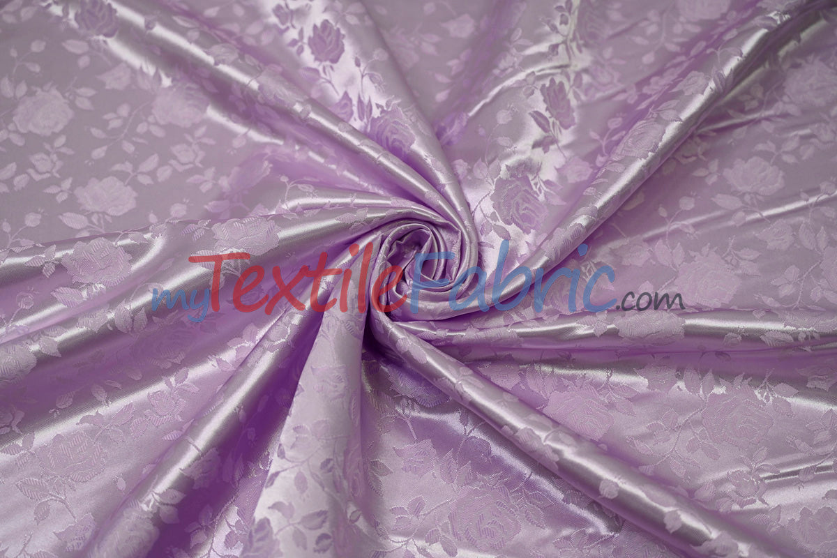 Satin Jacquard - Satin Flower Brocade - Sample Swatch 3x3