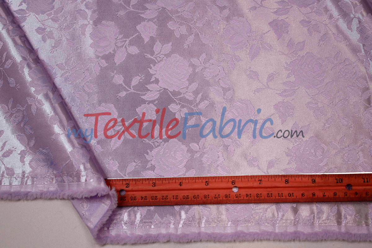 Satin Jacquard | Satin Flower Brocade | 60" Wide | Wholesale Bolt 65 Yards |