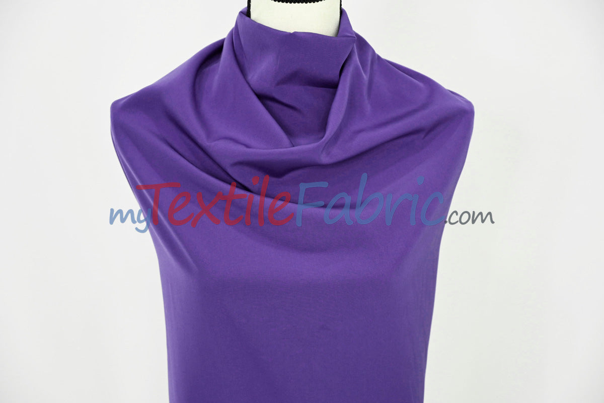 Peachskin Fabric | Polyester Peach Skin Fabric | 60" Wide | Suiting, Garments, Uniforms, Apparel |