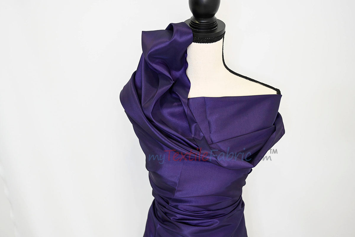 Taffeta Fabric | Two Tone Taffeta Fabric | Non Stretch Taffeta | 60" Wide | Multiple Solid Colors