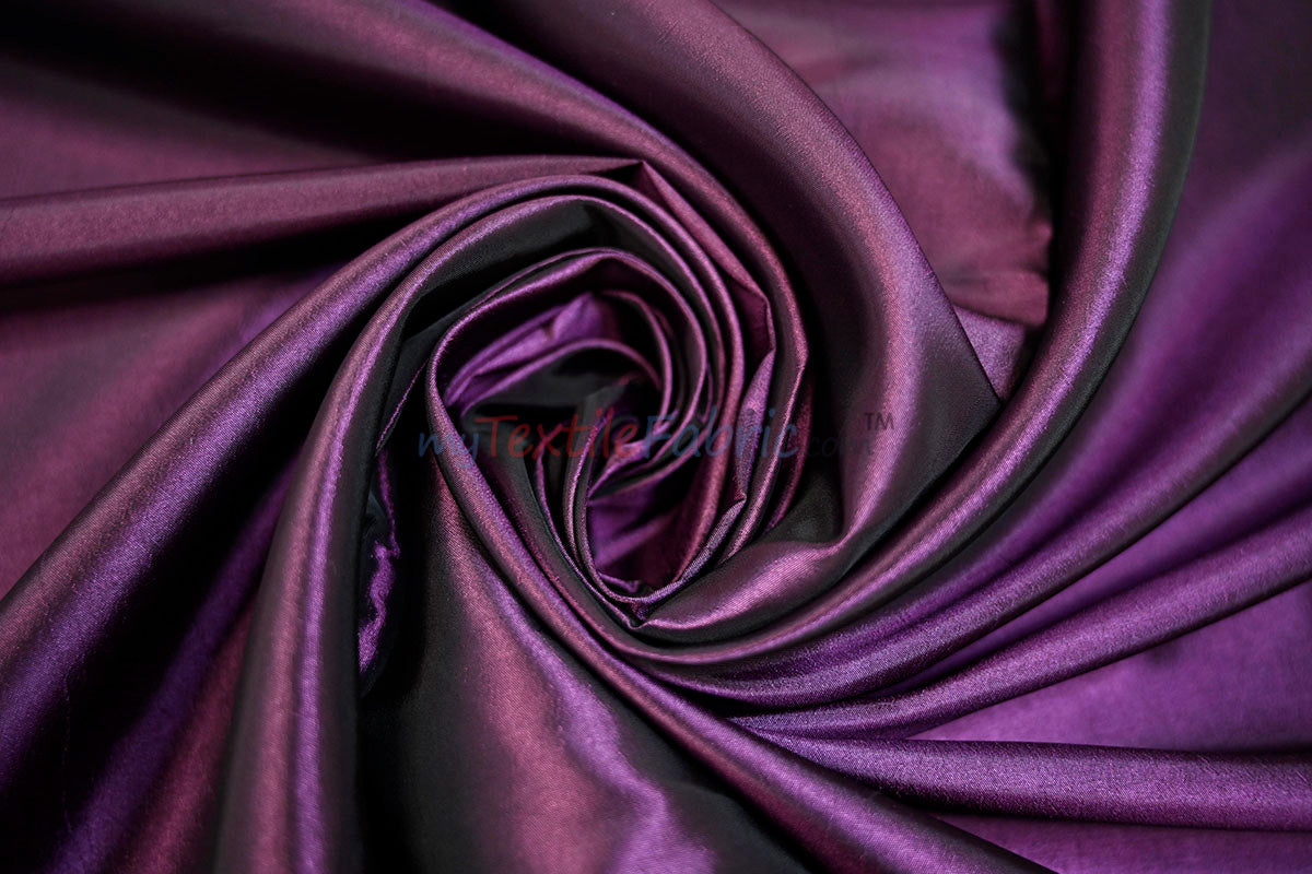 Taffeta Fabric | Two Tone Taffeta Fabric | Non Stretch Taffeta | 60" Wide | Multiple Solid Colors