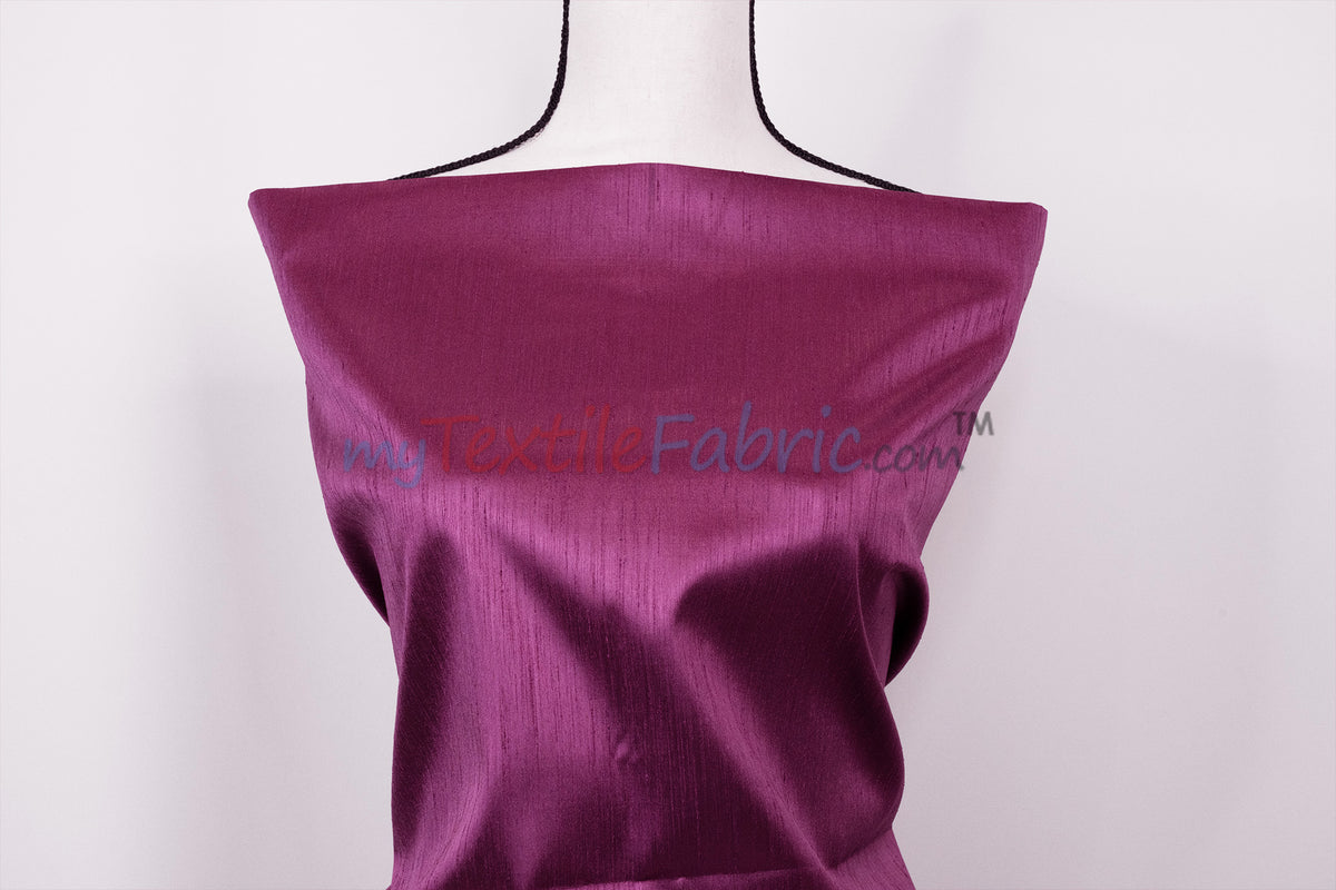 IFR Extra Wide Dupioni Silk | 100% Polyester Faux Dupioni Fabric | 120" Wide | Multiple Colors |
