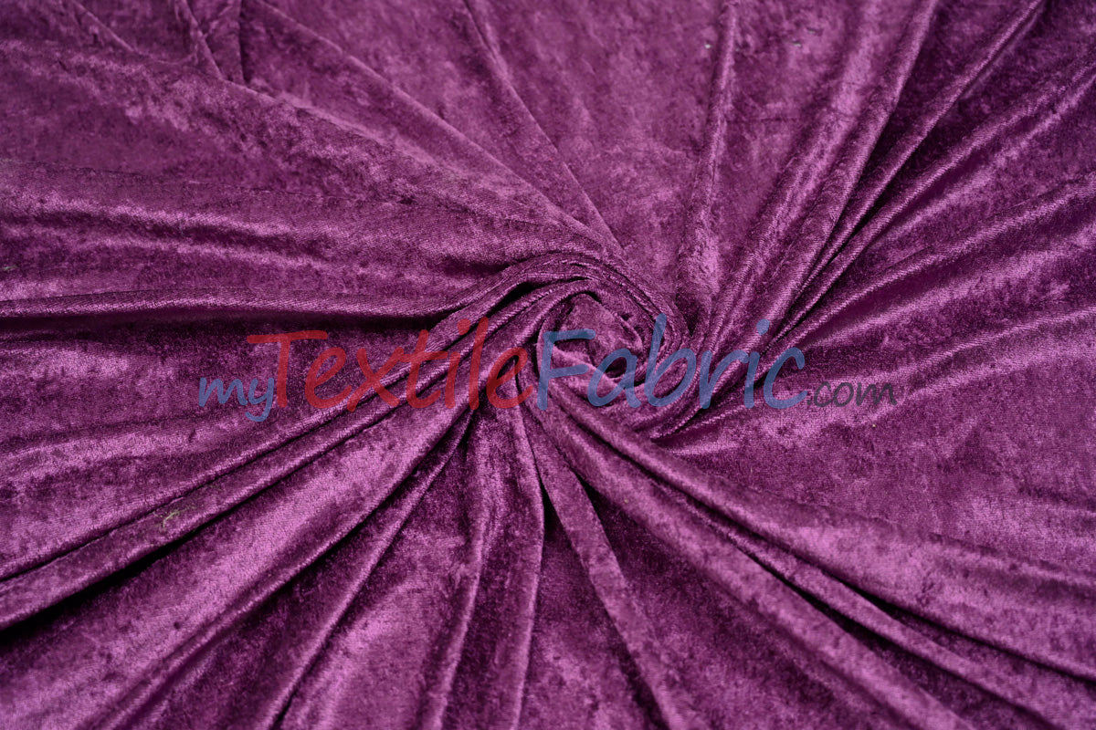 Panne Velvet Fabric | 60" Wide | Crush Panne Velour | Apparel, Costumes, Cosplay, Curtains, Drapery & Home Decor