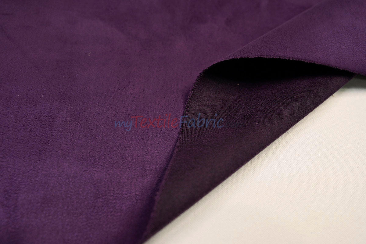 Suede Fabric | Microsuede | 40 Colors | 60" Wide | Faux Suede | Upholstery Weight, Tablecloth, Bags, Pouches, Cosplay, Costume | Continuous Yards |