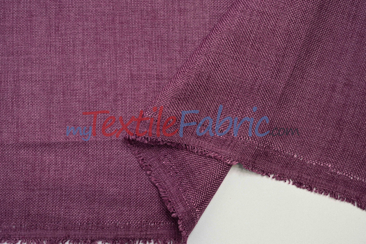 Vintage Linen Fabric | Imitation Burlap Fabric | 60" Wide | Faux Burlap | Vintage Rustic Natural Look Burlap | Washable Burlap Fabric for Decor |