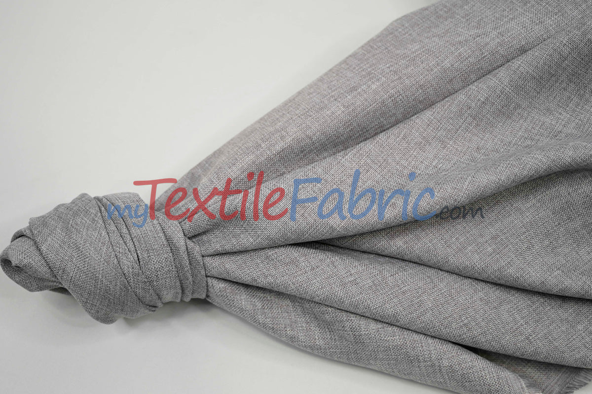 Vintage Linen Fabric | Imitation Burlap Fabric | 60" Wide | Faux Burlap | Vintage Rustic Natural Look Burlap | Washable Burlap Fabric for Decor |