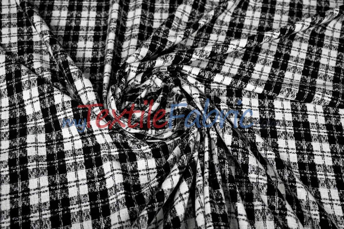 Classic Tweed Fabric | 60" Wide | Timeless Woolen-Style Polyester Tweed