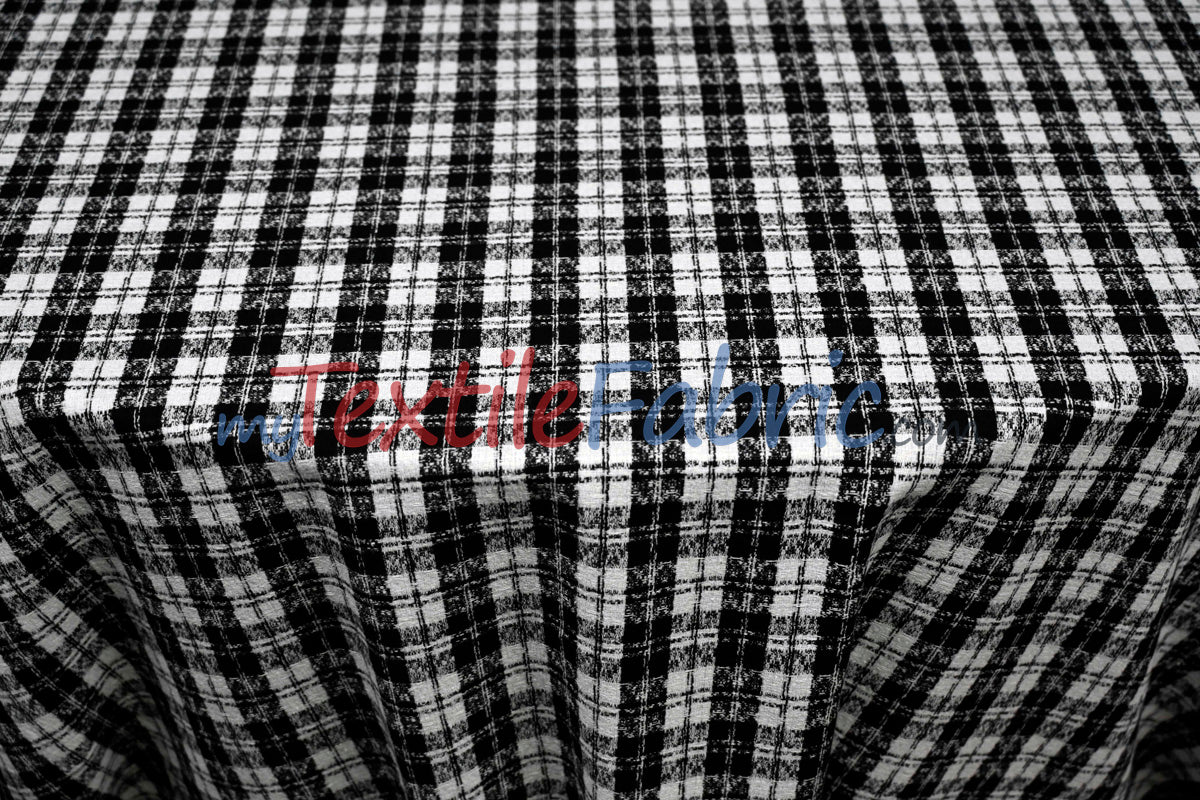 Classic Tweed Fabric | 60" Wide | Timeless Woolen-Style Polyester Tweed