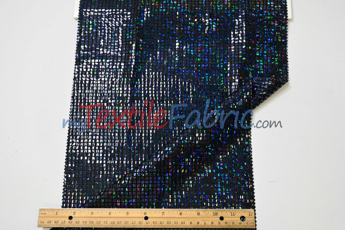 Holographic Mini Square Sequins | 45” Wide | Lightweight Sequin Fabric for Costumes & Apparel