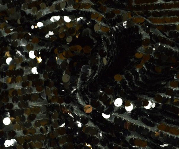 New York Dazzle Sequins Fabric | 6mm Sequins Fabric | 52" Wide | Multiple Colors |