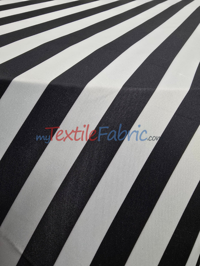 1" Stripe Satin Print | Dull Satin Print | 58/60" Wide | Stripe Satin Print Fabric | 3 Colors |