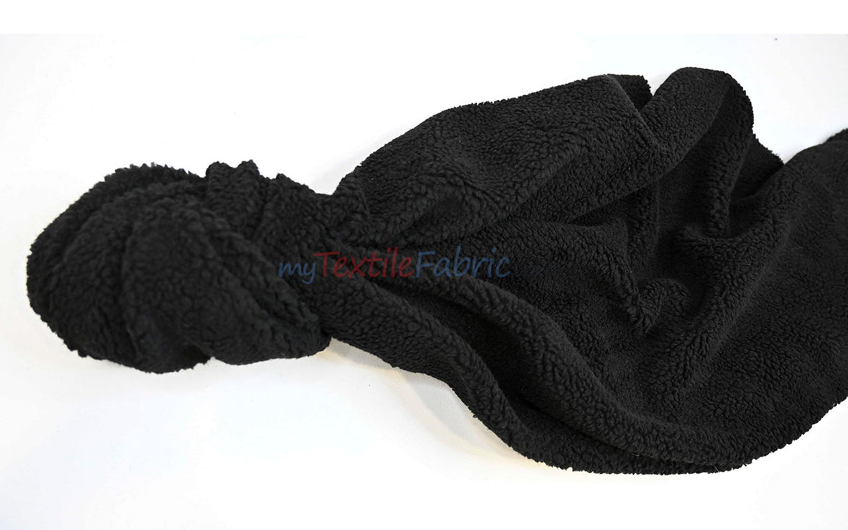Sherpa Fleece Fabric | Soft Plush Faux Shearling | Cozy Insulating Fabric by the Yard