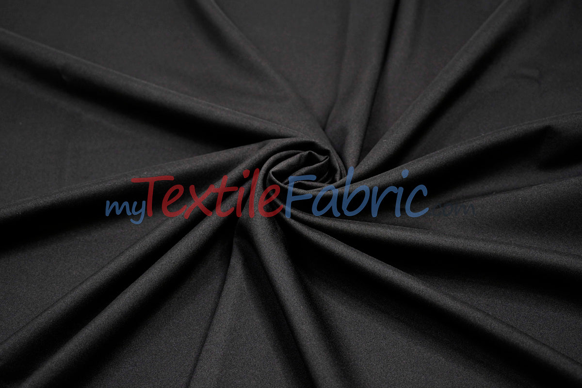 Scuba Double Knit Fabric | Basic Wrinkle Free Polyester Fabric with Mechanical Stretch | 60" Wide | Multiple Colors | Poly Knit Fabric |
