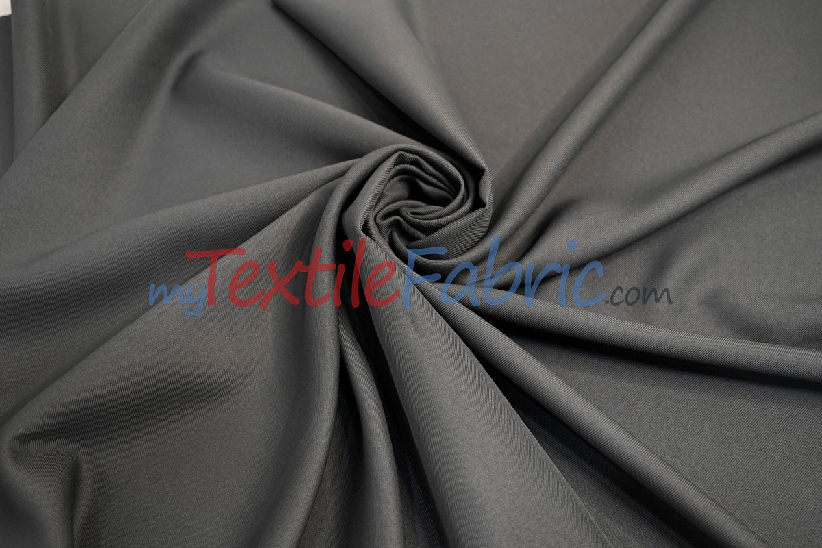 Polyester Gabardine Fabric | Polyester Suiting Fabric | 58" Wide | Multiple Colors | Polyester Twill Fabric |
