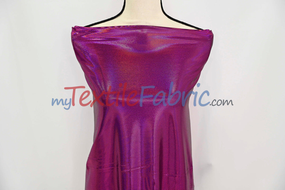 4 Way Stretch Dancewear Fabric | Moonlight Hologram Spandex | 58/60" Wide | Multiple Colors |