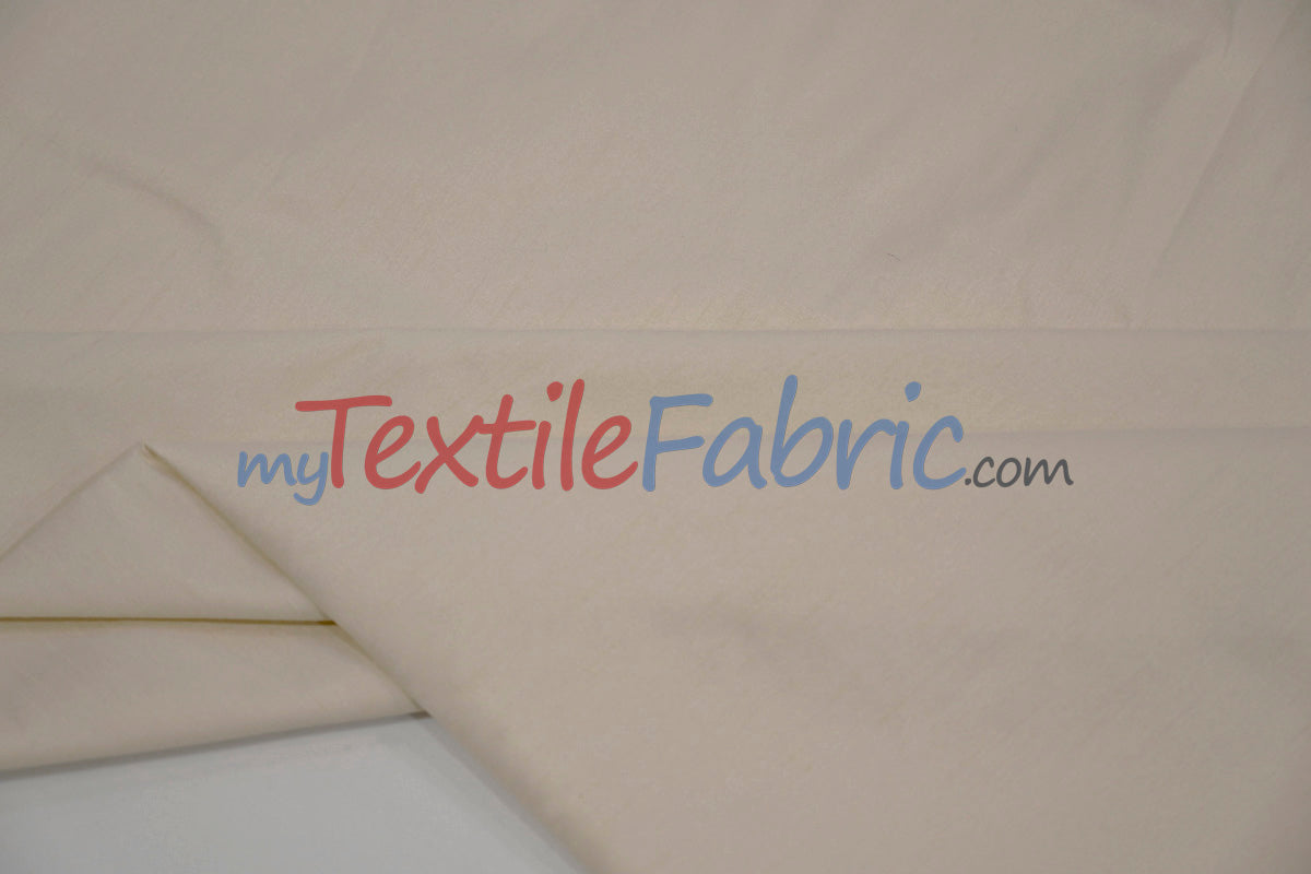 Polyester Silk Fabric | Faux Silk | Polyester Dupioni Fabric Yards & Bolts | 54" Wide | Multiple Colors